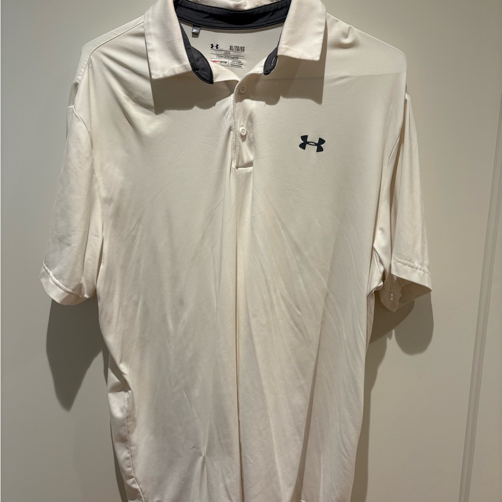 Under Armour White Performance Polo Shirt